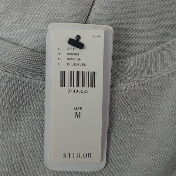 Splendid Anthropologie Women's long Sleeve Blue/Bleu Blouse/Shirt Sz. M (New) - Picture 9 of 9